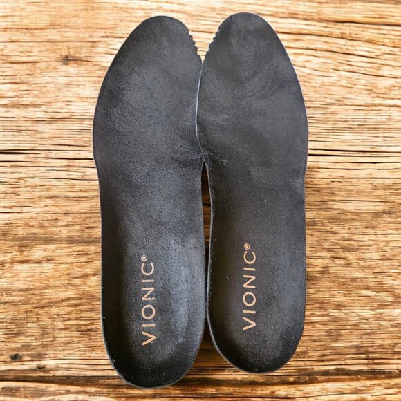 NWOB VIONIC (   ) KAILEN SLIP-ON Black Mule Shearling Suede Shoes - Picture 12 of 14